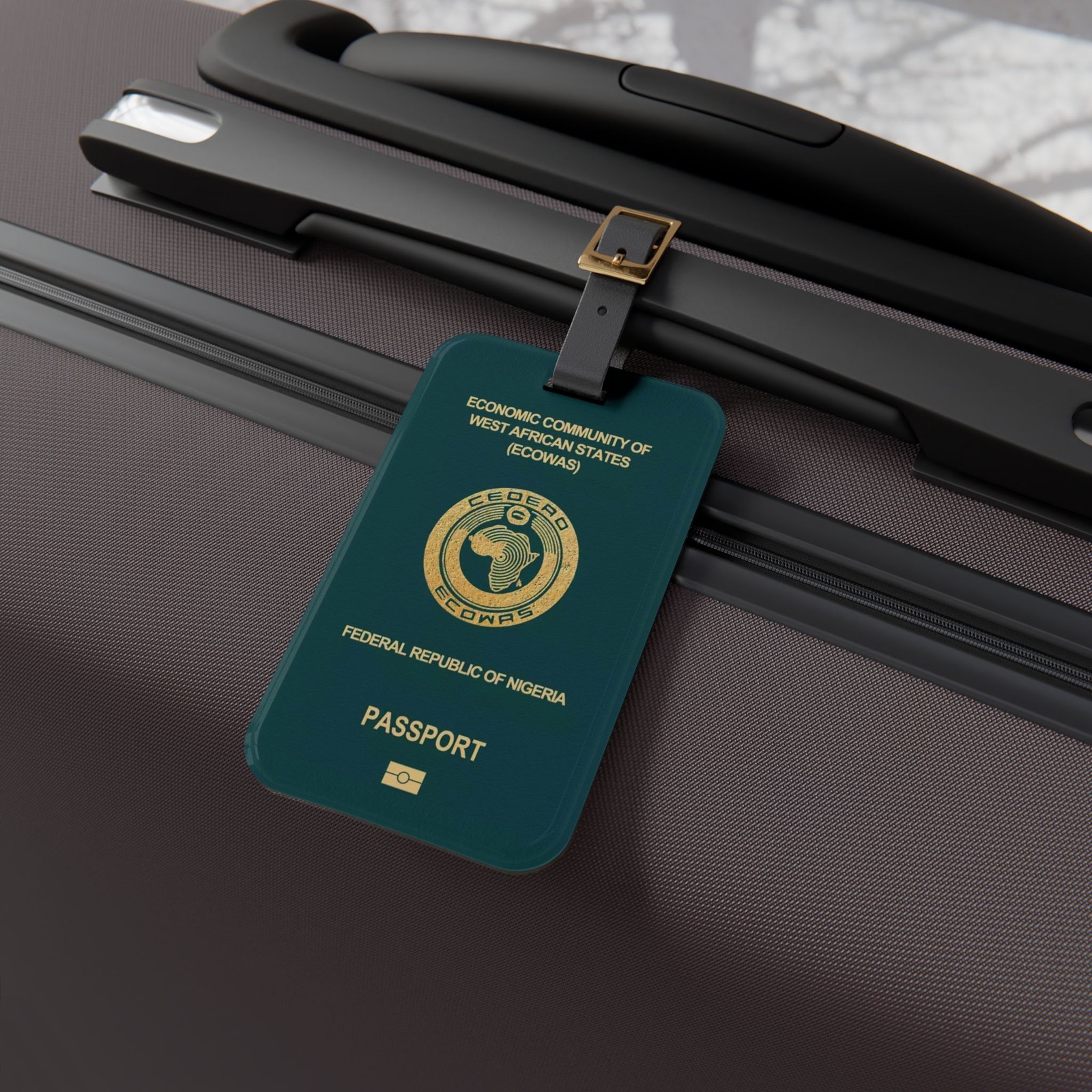 Nigeria Passport Cover Luggage Tag