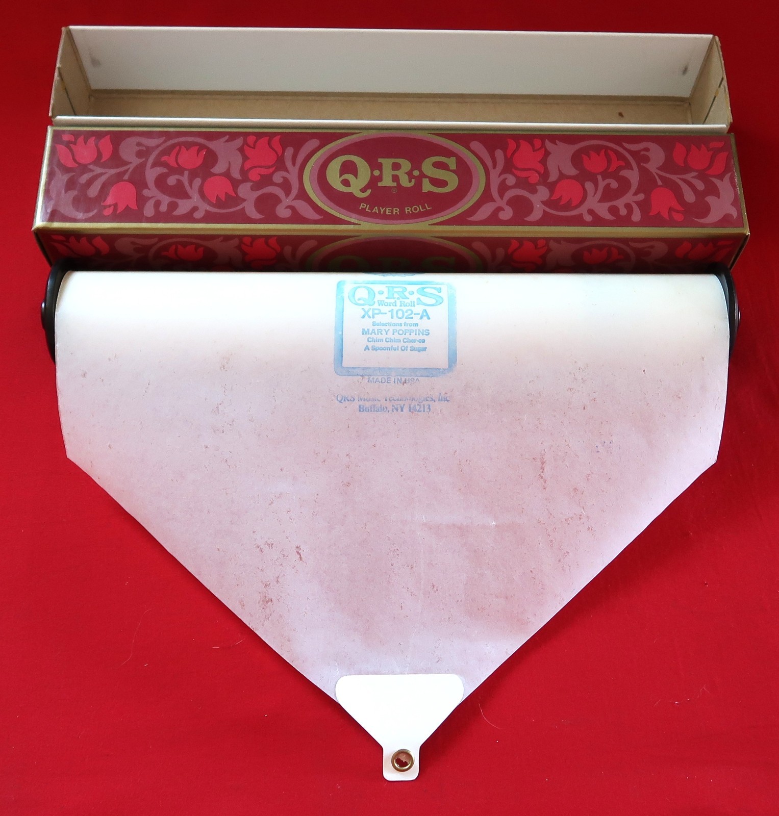 QRS Piano Word Roll XP-102-A Mary Poppins Chim Chim Cher-ee Spoonful  Sugar