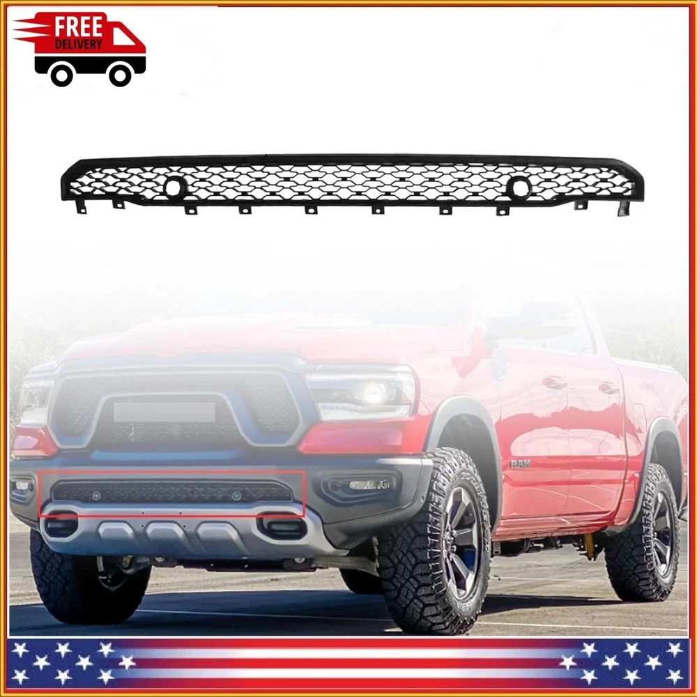 Front Lower Bumper Grille fit 2019 2020 2021 2022 2023 2024 Ram 1500 Rebel TRX