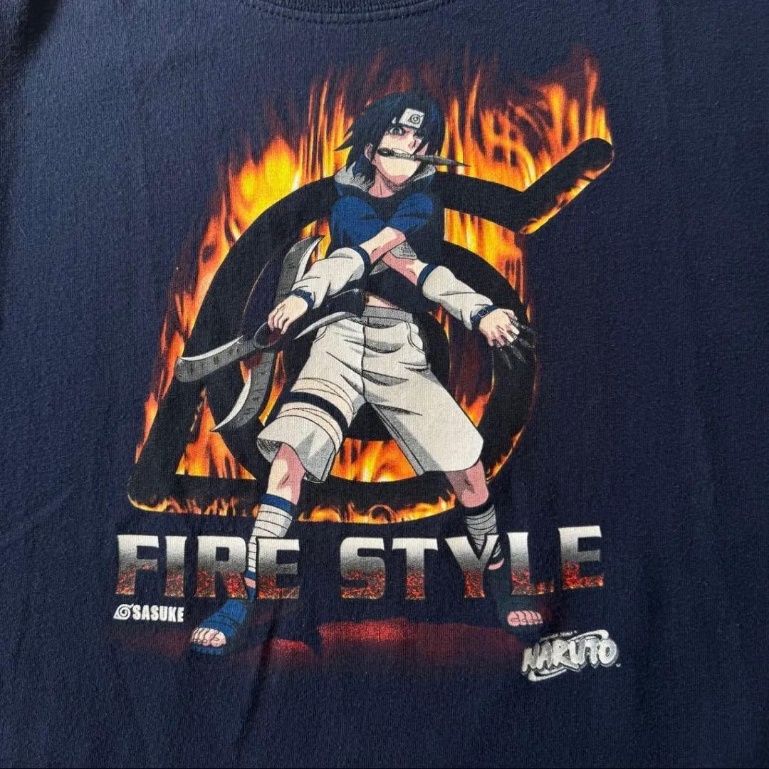 Sasuke Fire Style XL Anime Manga T-Shirt