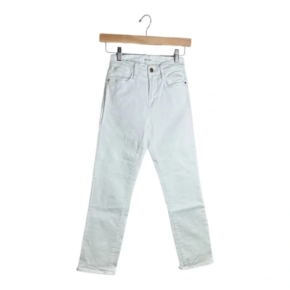 Frame Le High Straight Blanc Denim Jeans Women's Size 24 White