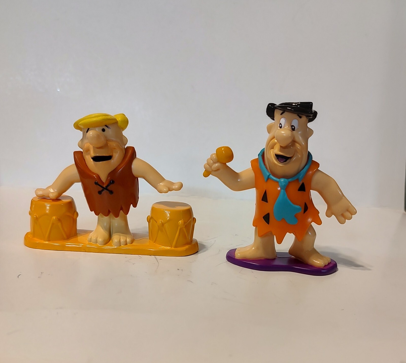 Lot Of 2 The Flintstones Dairy Queen VTG 1997 Kids Meal Toy Barney & Fred. 