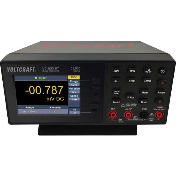 VOLTCRAFT VC-12608905 VC-655 BT Digital C Calibrated Desktop Multimeter (ISO)