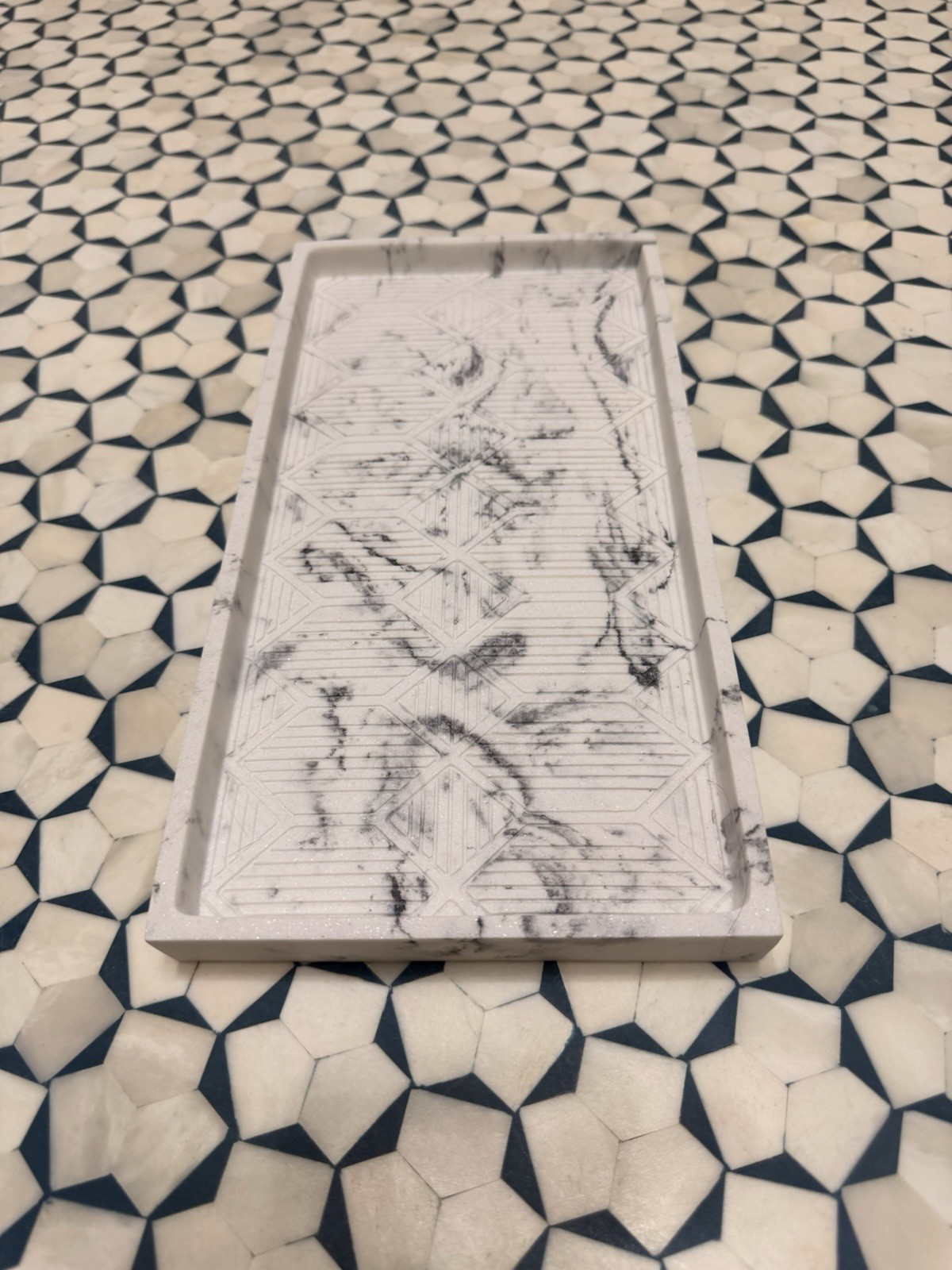Patterned Beau monde Marble Tray