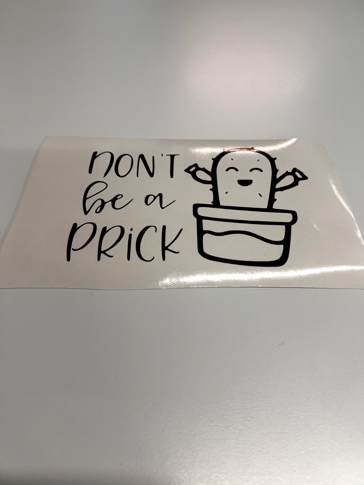 Vinyl Decal Sticker Waterproof Car Window Laptop Wall Graphic DONT BE A PRICK