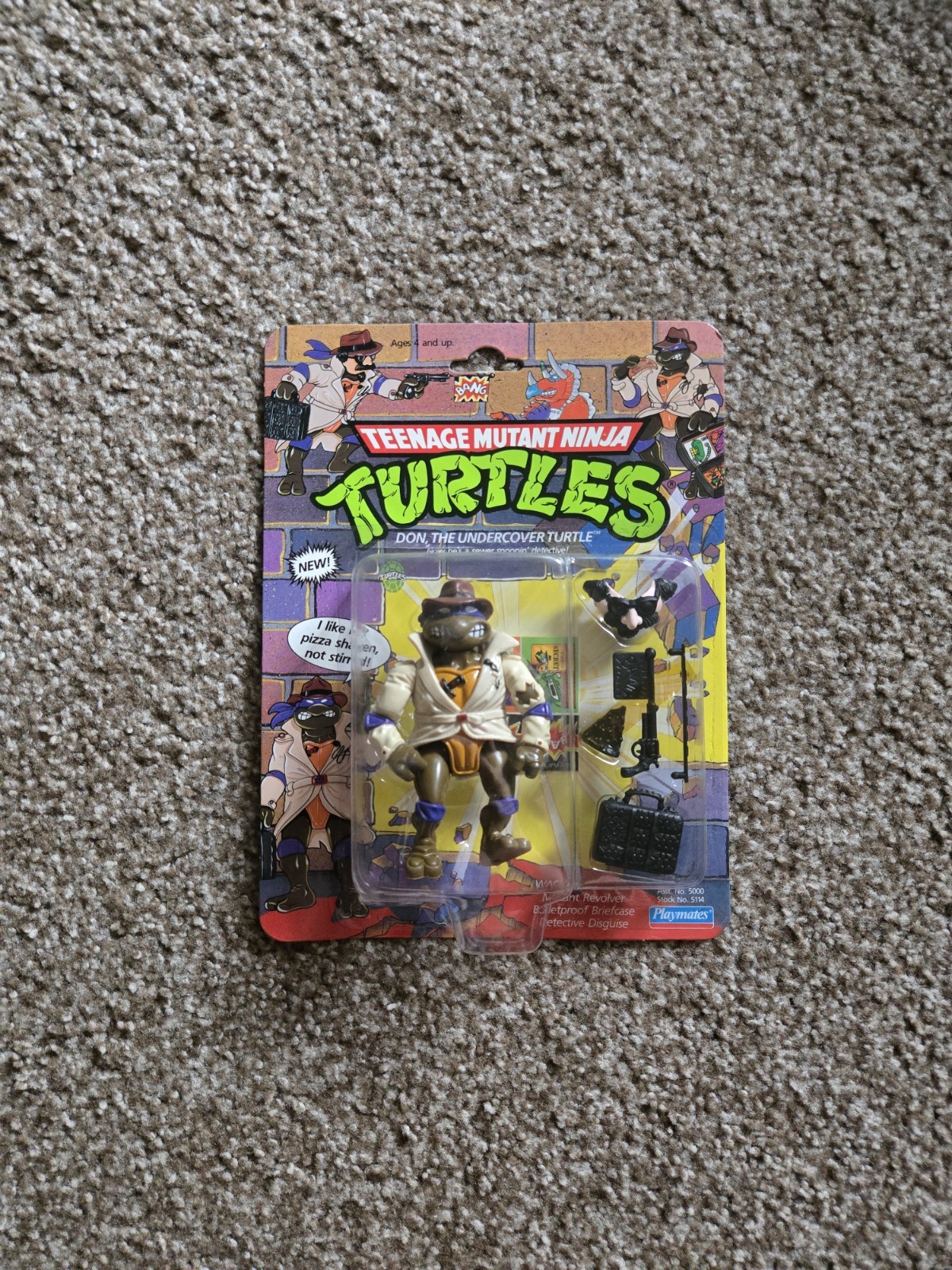 Vintage 1990 TMNT Teenage Mutant Ninja Turtles Undercover Don SEALED (Donatello)