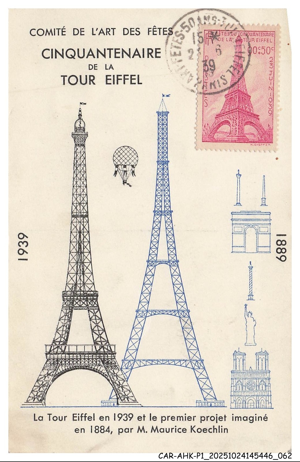 CAR AHKP1 0035 CARTES MAXIMUM - Committee Of the Art Fetes - Fiftieth