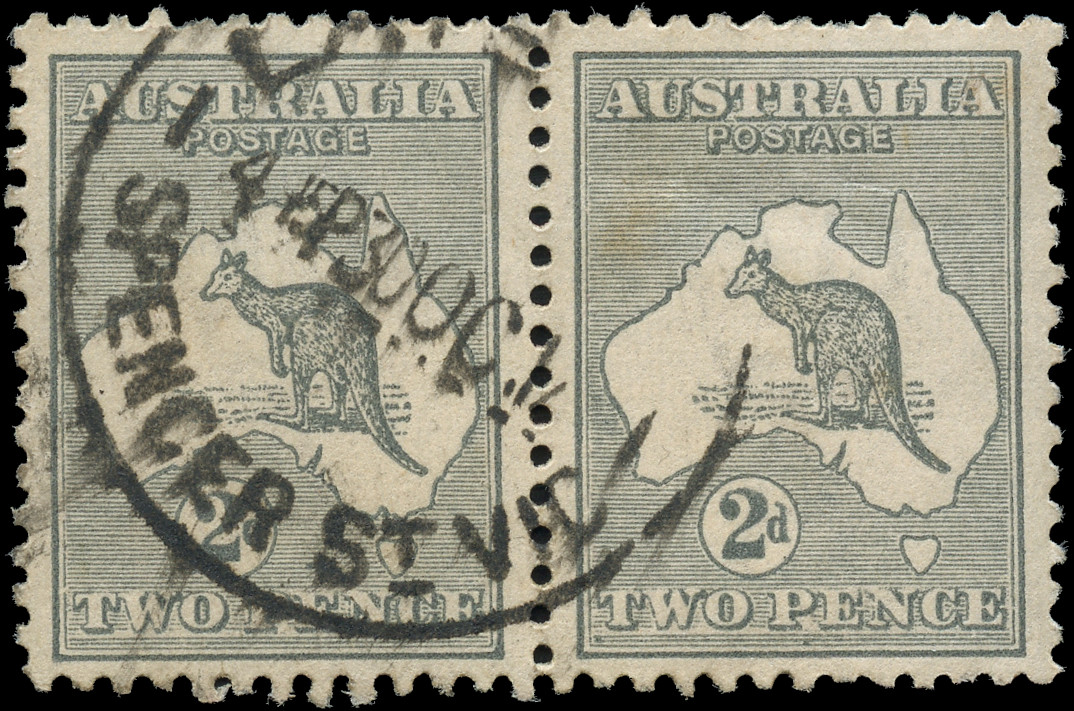 Australia Stamp Scott #45 Watermark 10 Pair Used F-VF