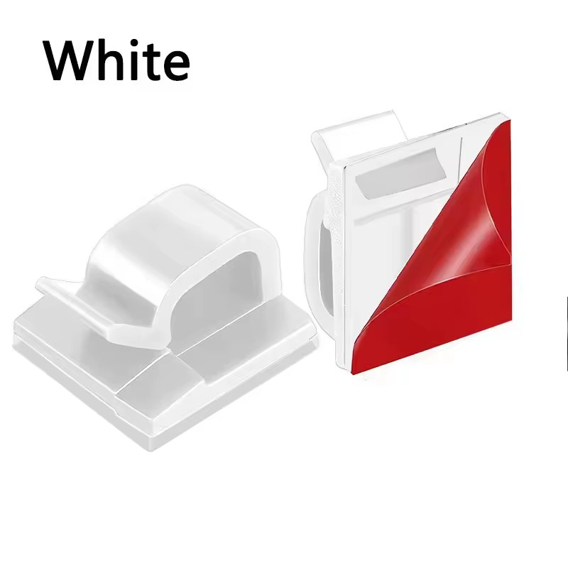 20/50PCS Cable Organizer Clips USB Cable Management Adhesive Hooks Desk Clamp Wi