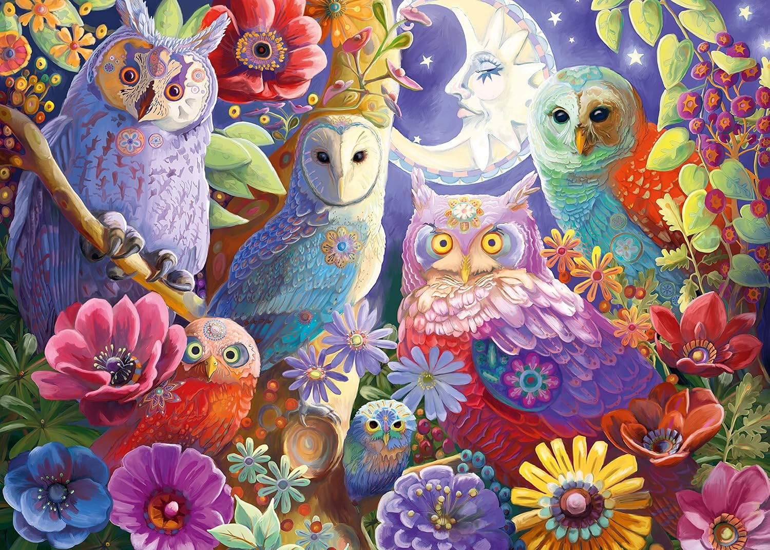 Night Owl Hoot Jigsaw Puzzle - 300 Larger Format Pieces | Vibrant, Glare-Free Im