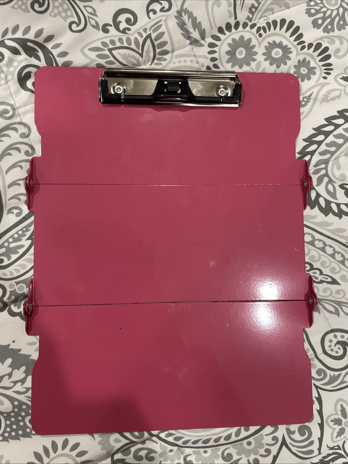 Nursing Clipboard Foldable,  Trifold Metal Folding Clipboard Nursing Charts FLAW