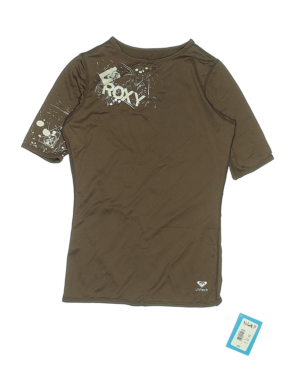 Roxy Girls Brown Active T-Shirt 4