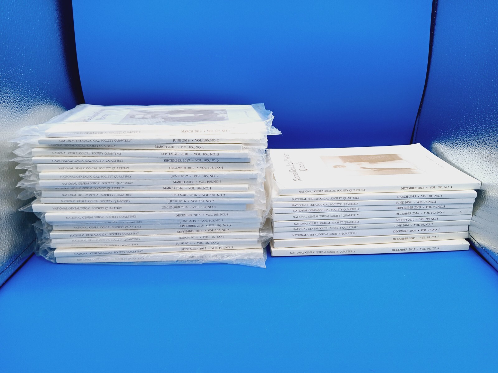 LOT OF 30 ISSUES National Genealogical Society Quarterly Mixed 10-Used / 20-NEW.