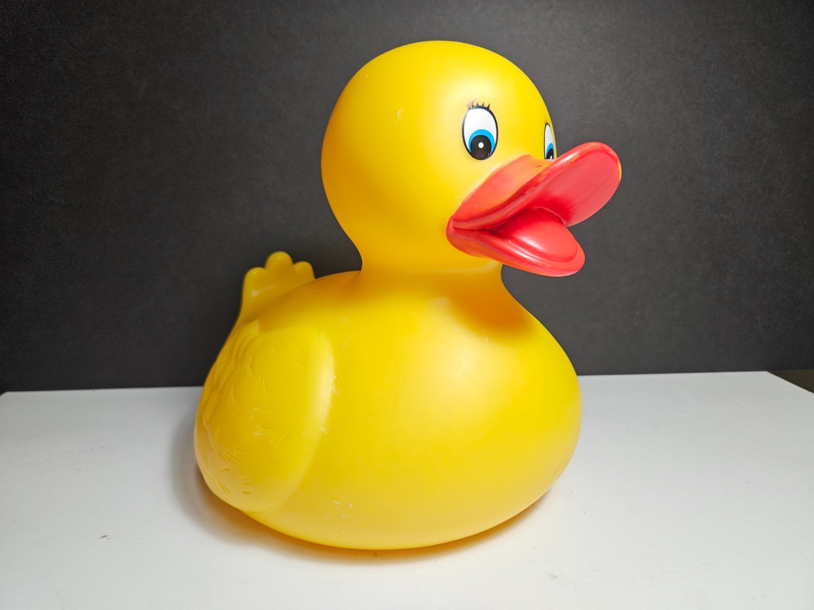 Jumbo Toysmith Yellow Rubber Duck Toy 10"x 8.5” x 8" Bath time Toy Giant Ducky