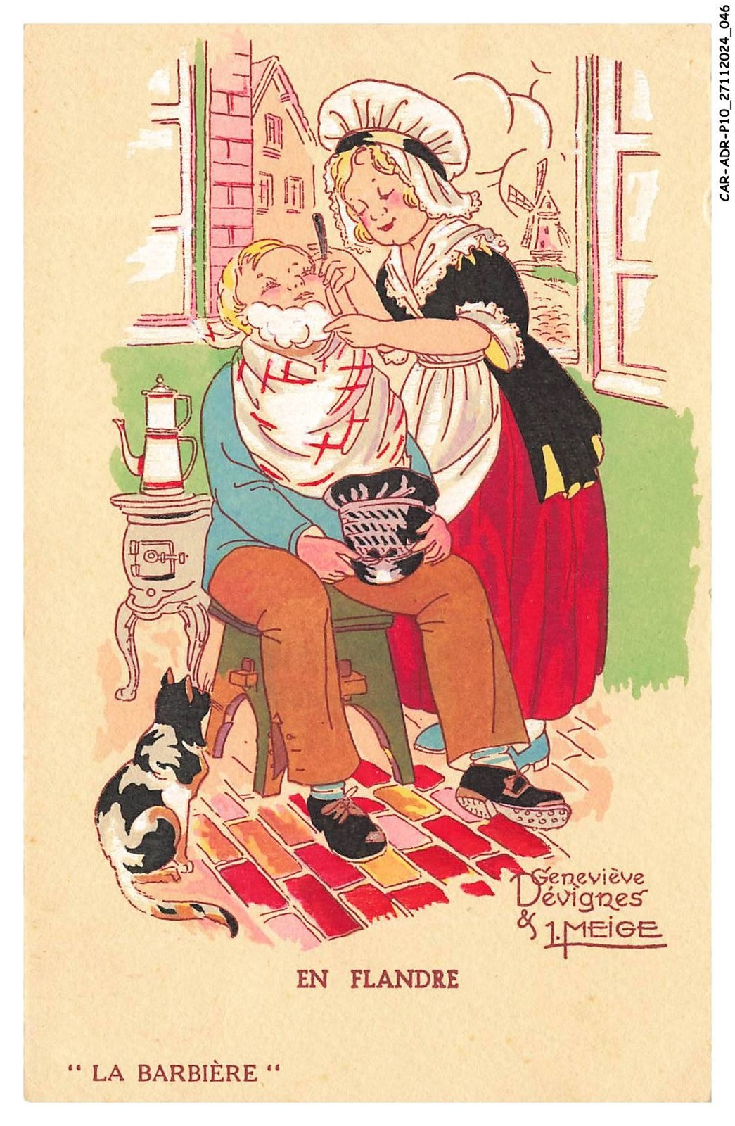 Car-Adrp10-0493-Illustrator - Meige - In Flanders - The Barber