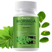 Moringa Leaf 5000mg-Metabolism and Digestive Support,Immunity and Energy 60