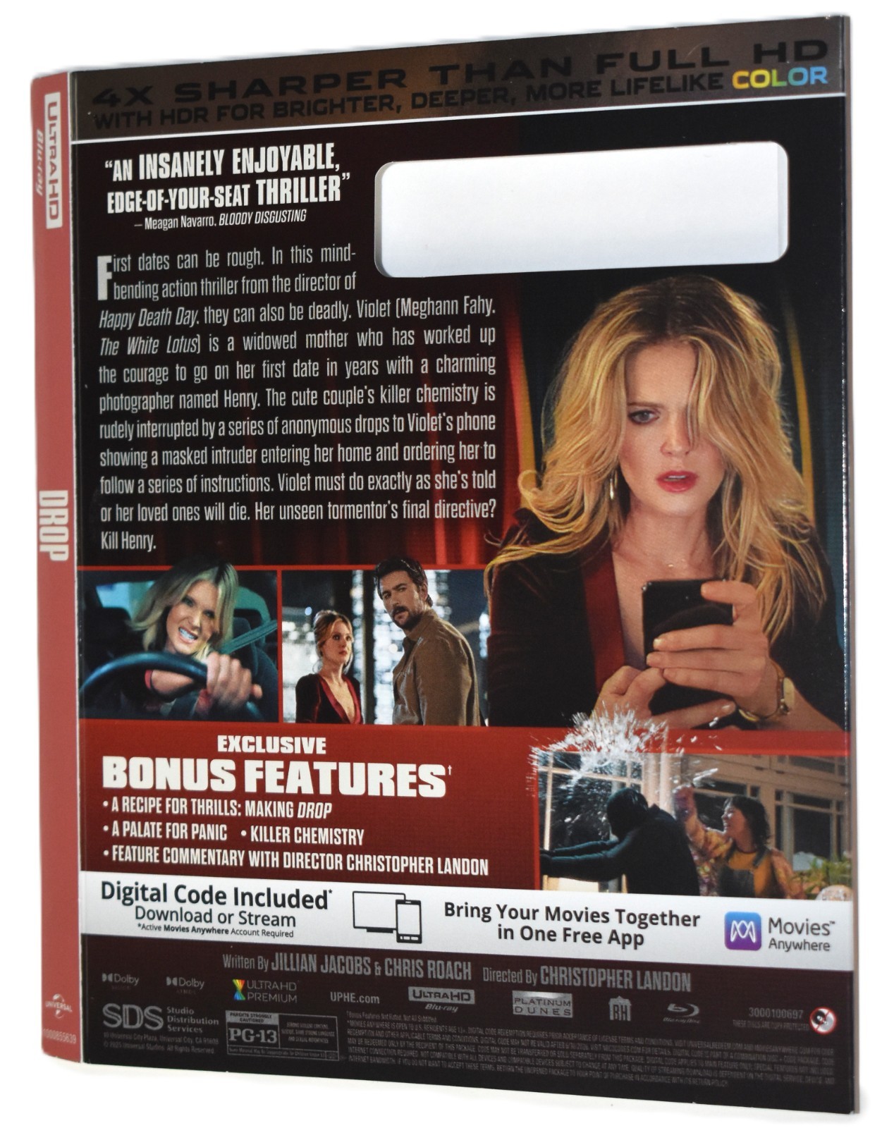 UHD SLIPCOVER ONLY - Fits: Drop Ultra HD 4K Blu-ray - COVER ONLY