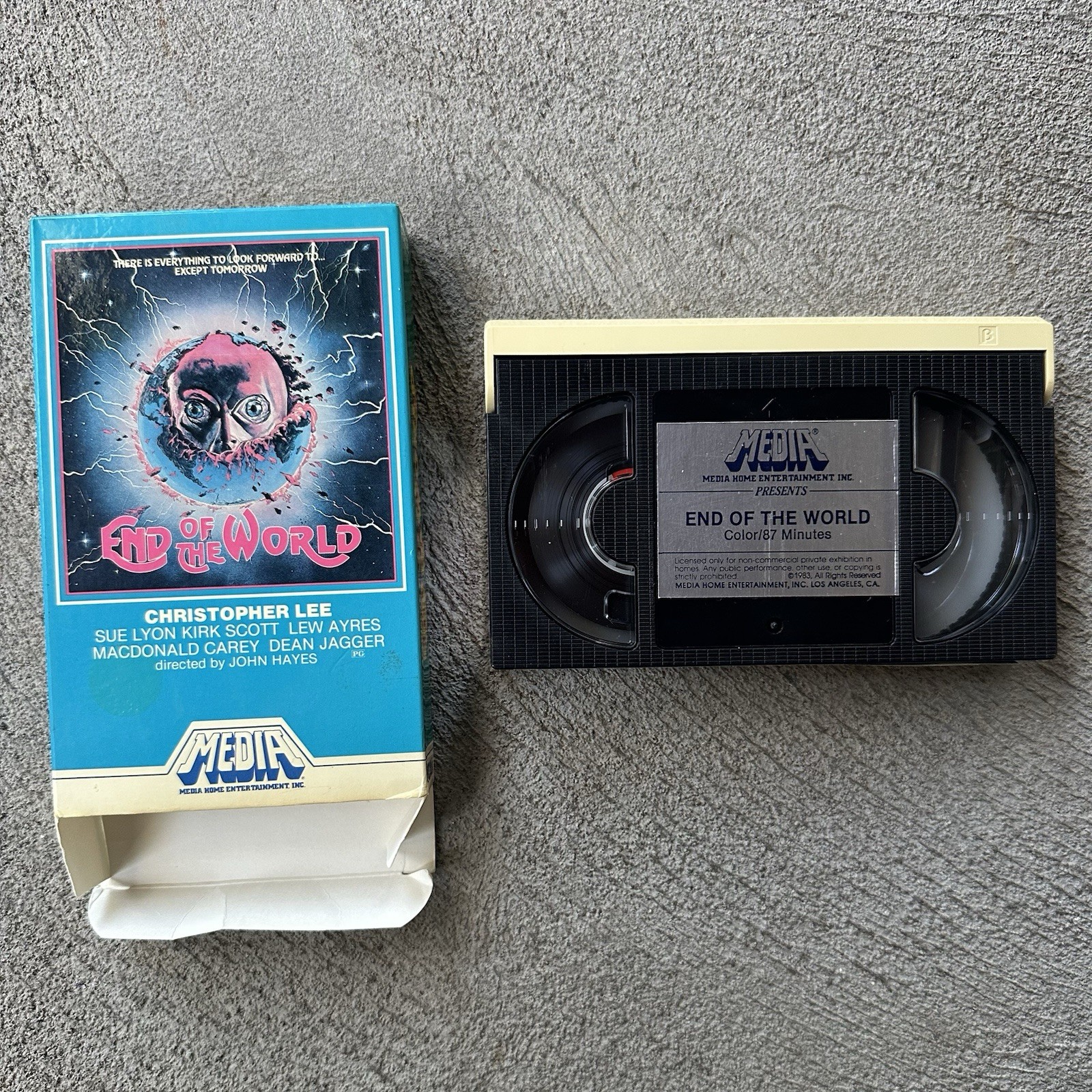 End Of The World Betamax Beta Sci Fi Horror Christopher Lee Meda John Hayes