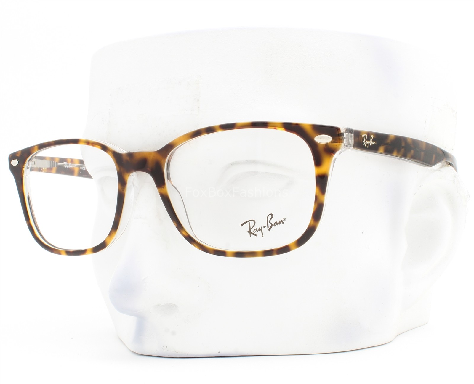 Ray-Ban Eyeglasses Unisex Glasses RB 5375 5082 Brown Havana on Clear 53mm w/case