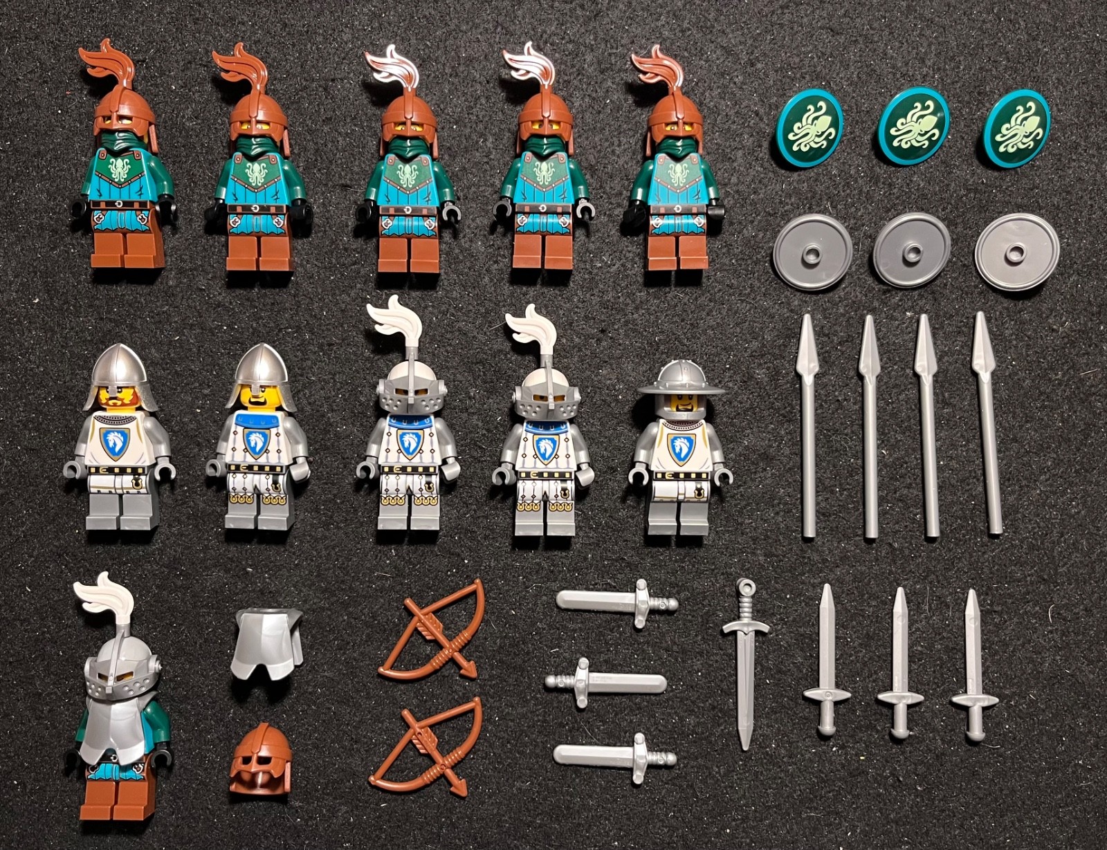 LEGO Minifigures Lot - Kraken and Horse Knights
