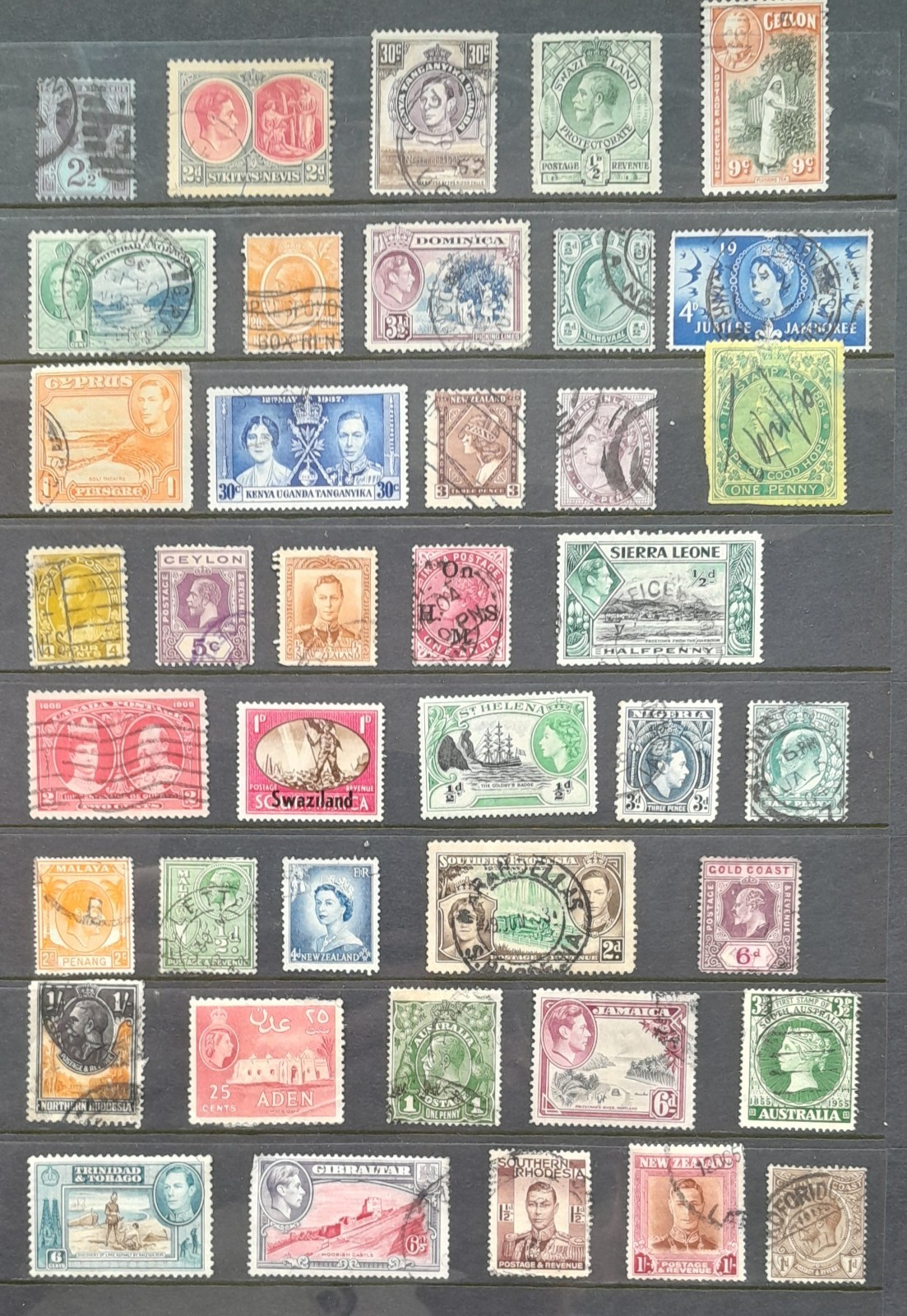 British Empire & Commonwealth collection QV, KEVII, KGV, KGVI & QEII used stamps
