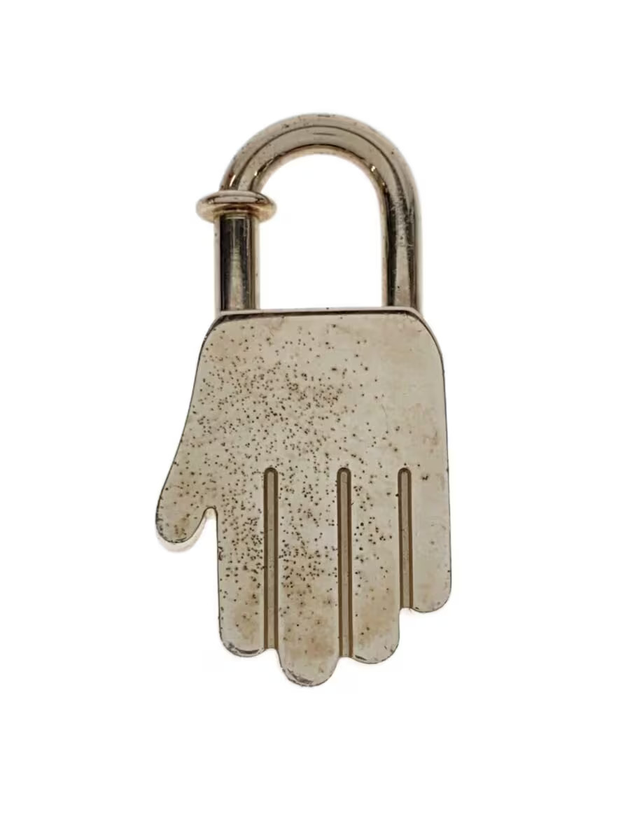 Hermes Margiela Period Hand Motif Padlock Charm Accessory Slv Women'S M1l22