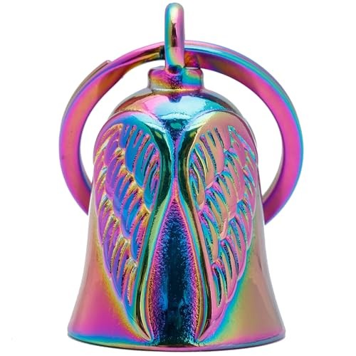 Motorcycle Wing Bell - Motorcycle Wing Bell Hanger,Biker Bells Protect Rainbow