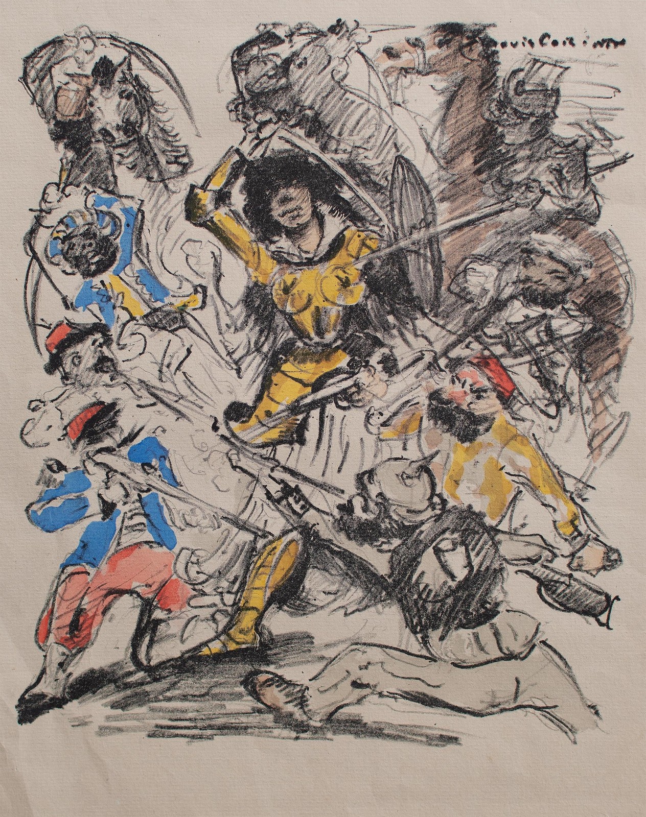 Lovis Corinth Virgin of Orleans Original Unsigned Offset Lithograph 1914