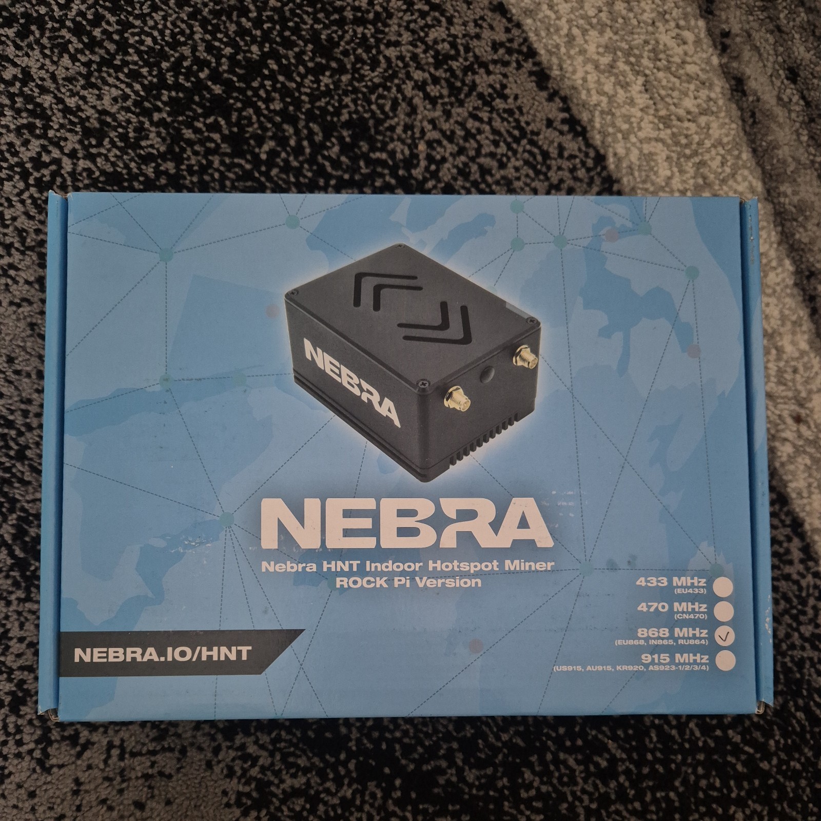 NEW SEALED Nebra Helium (HNT) Indoor Hotspot Miner ROCK Pi Version 868MHz EU/UK
