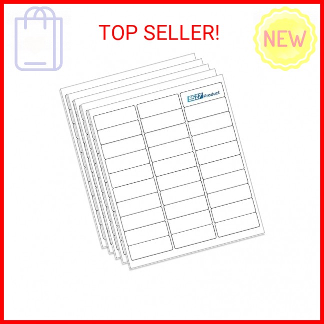 9527 Product 30 up Sticker Labels 1 x 2-5/8 FBA Shipping Address Labels SKU Labe