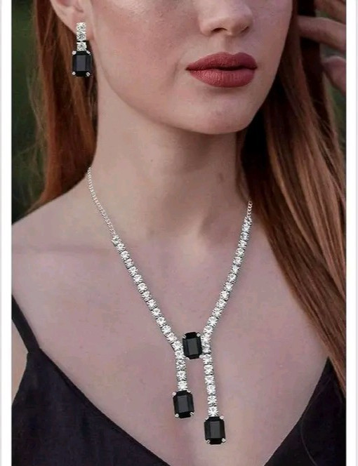 Elegant Kundan Necklace With Matching Earrings For Woman Partywear Jewellery