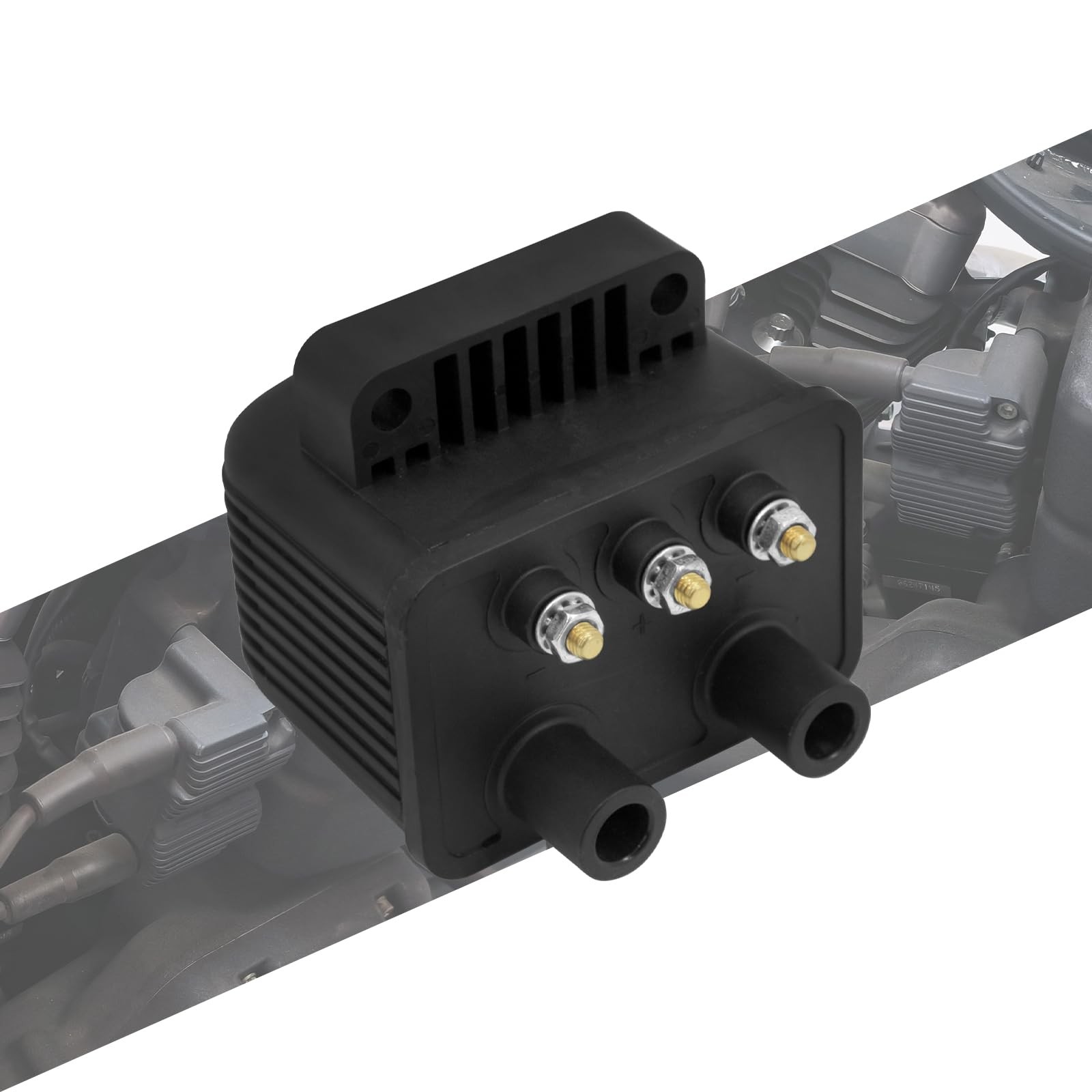 Motorcycle 3Ohm Ignition Coil Single Fire12V Fit For Harley Touring Softail Dyna