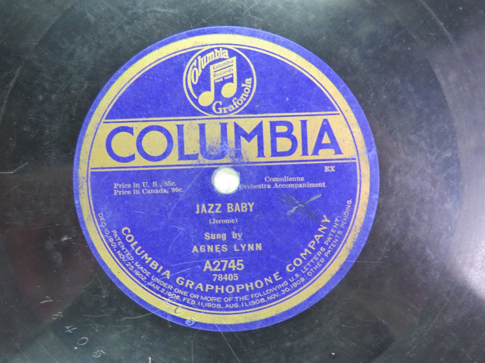 Agnes Lynn - COLUMBIA A2745 - Jazz Baby