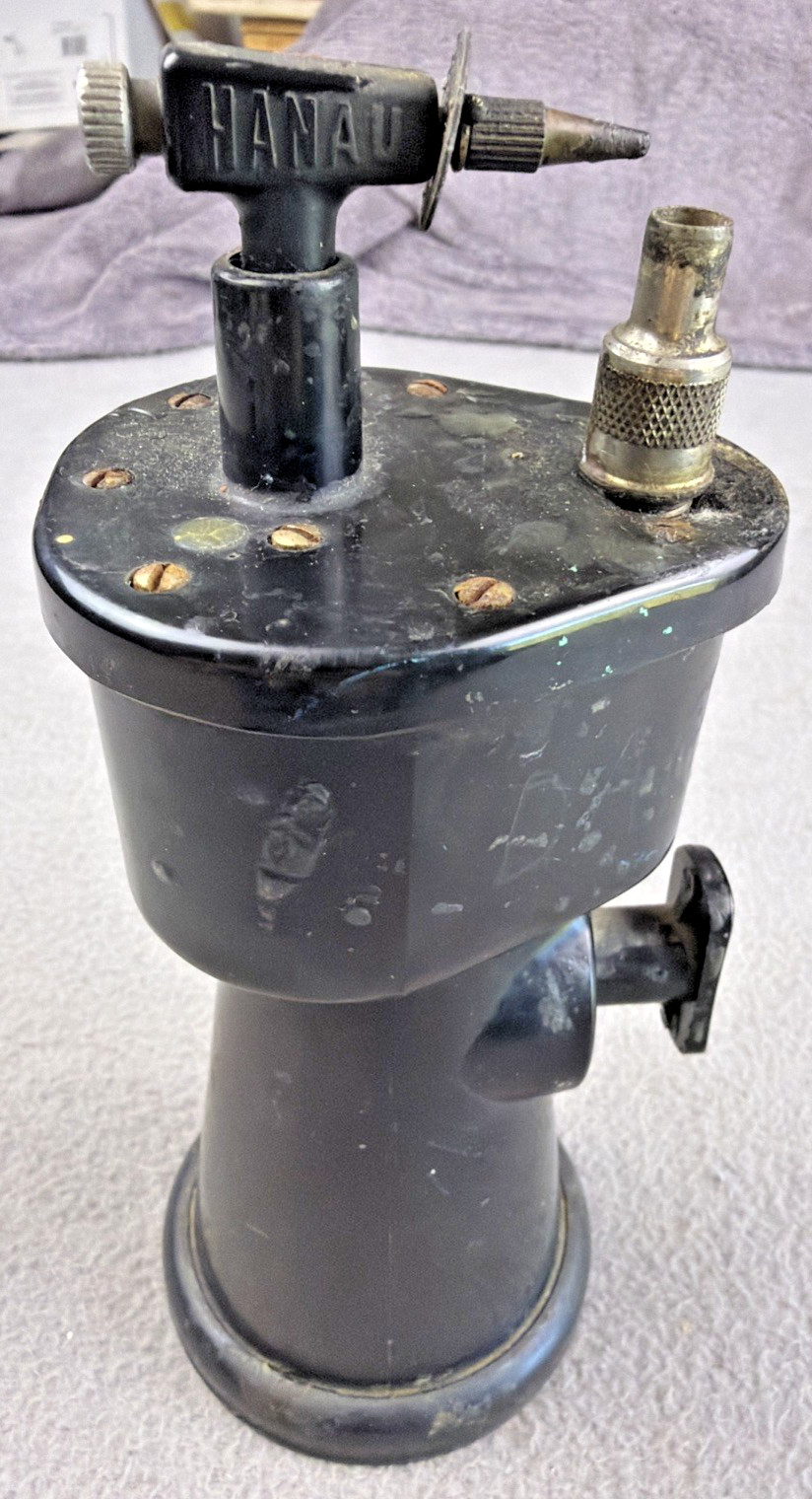 HANAU Engineering Company Dental Alcohol Torch Vintage Dentist Tool Untested