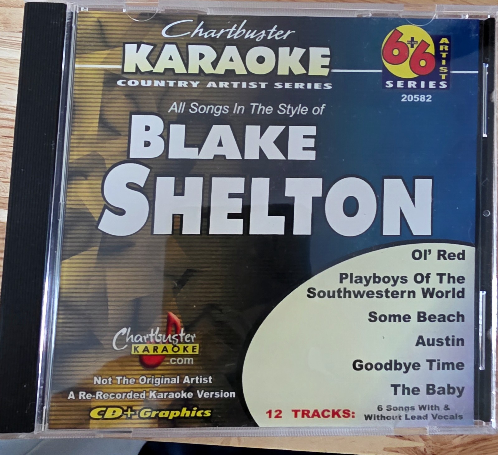 20582 BLAKE SHELTON         CHARTBUSTER  KARAOKE CDG LOT MAIL