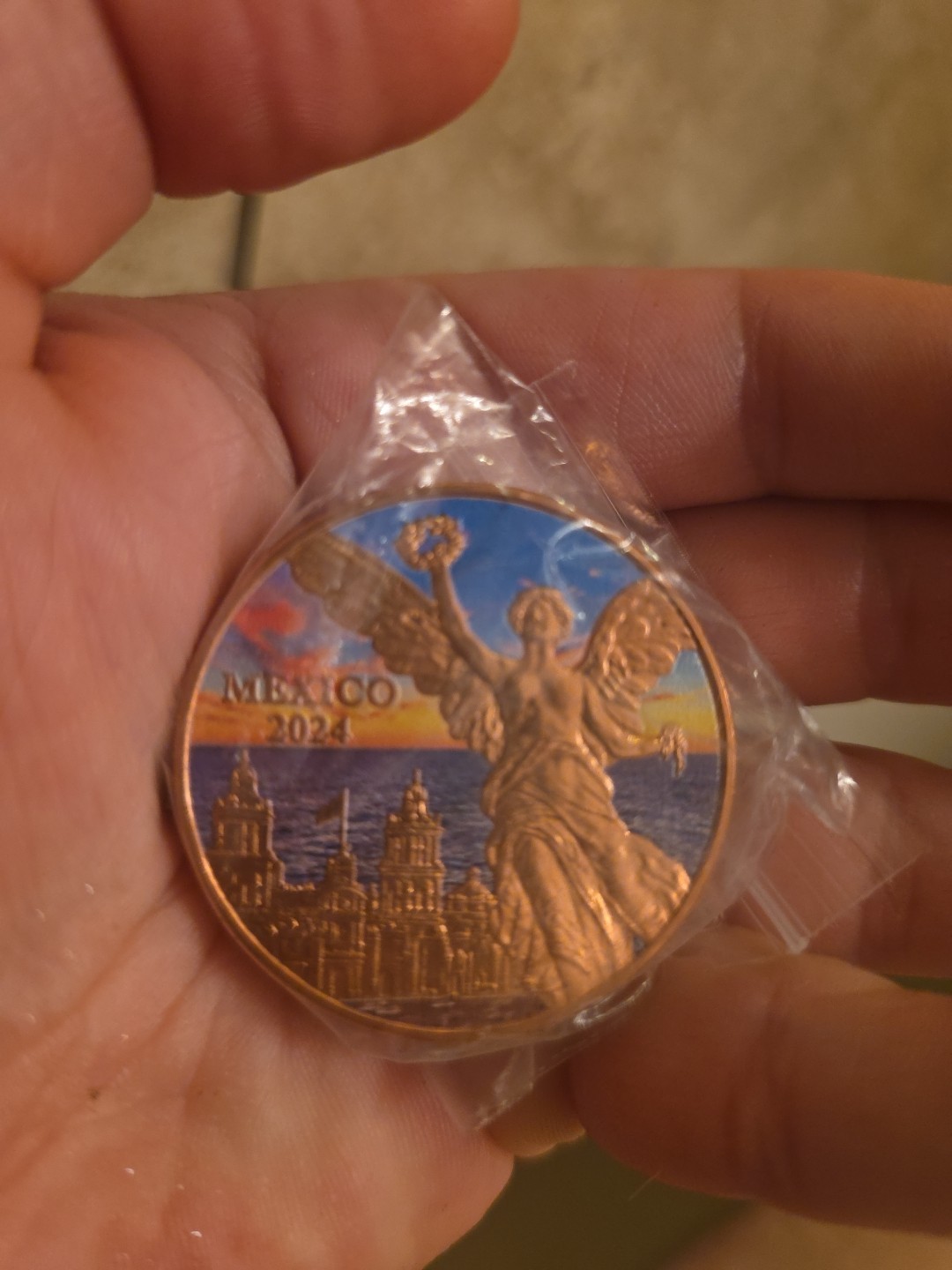 2024 Libertad Sunset Colorized 1 oz Copper Round
