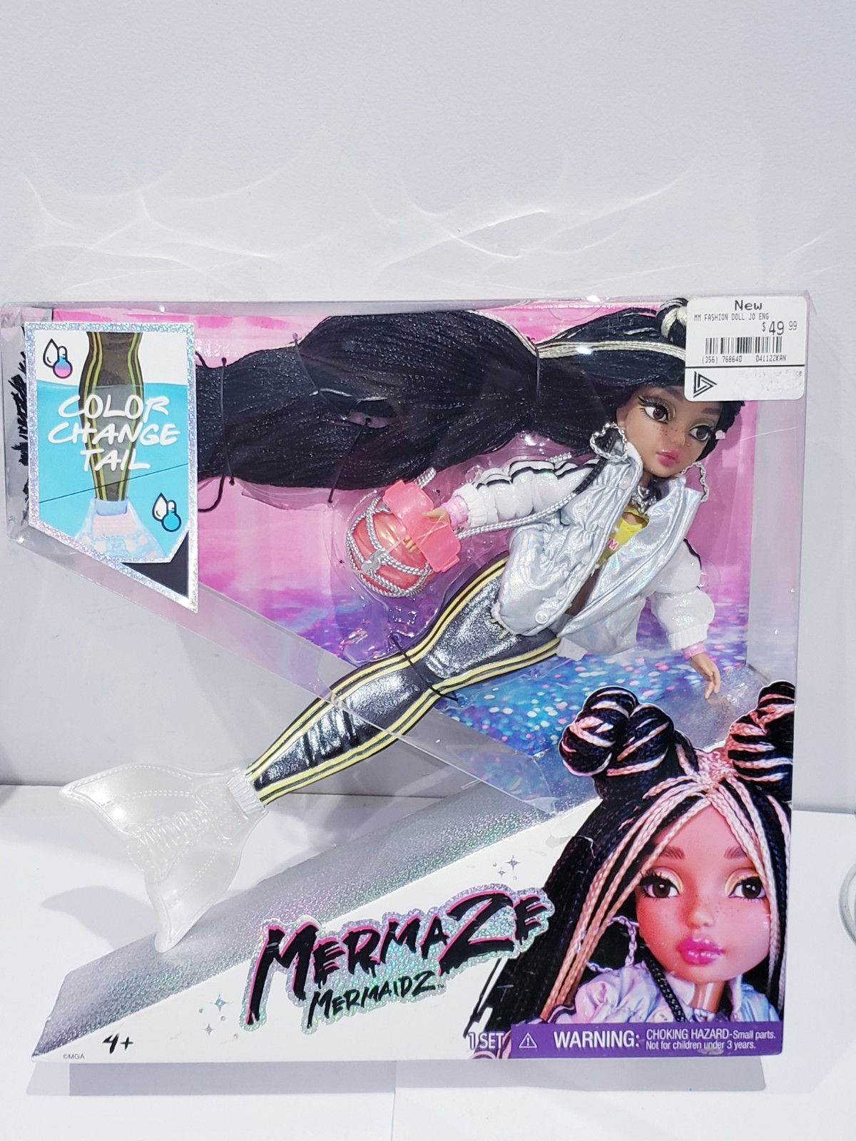 Mermaze Mermaidz Color Change Jordie Mermaid Fashion Doll 14" - New