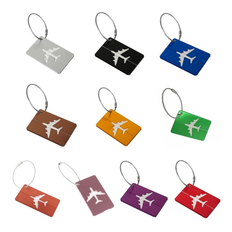 Baggage Backpack Tags Suitcase Identifier Luggage Tags with Name ID Address Card