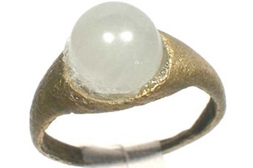 AD200 Roman Noricum Austria Child’s Ring + Antique 19thC 1ct+ Russian Aquamarine