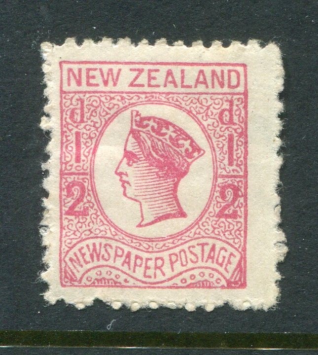 New Zealand #P4 Victoria Newspaper Stamp 1/2 P. [Mint Hinged]