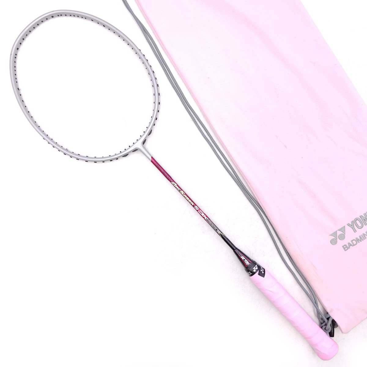 YONEX ARC SABER 5 DX Badminton Racket 3UG5 - Used, Scratches, Includes Bag