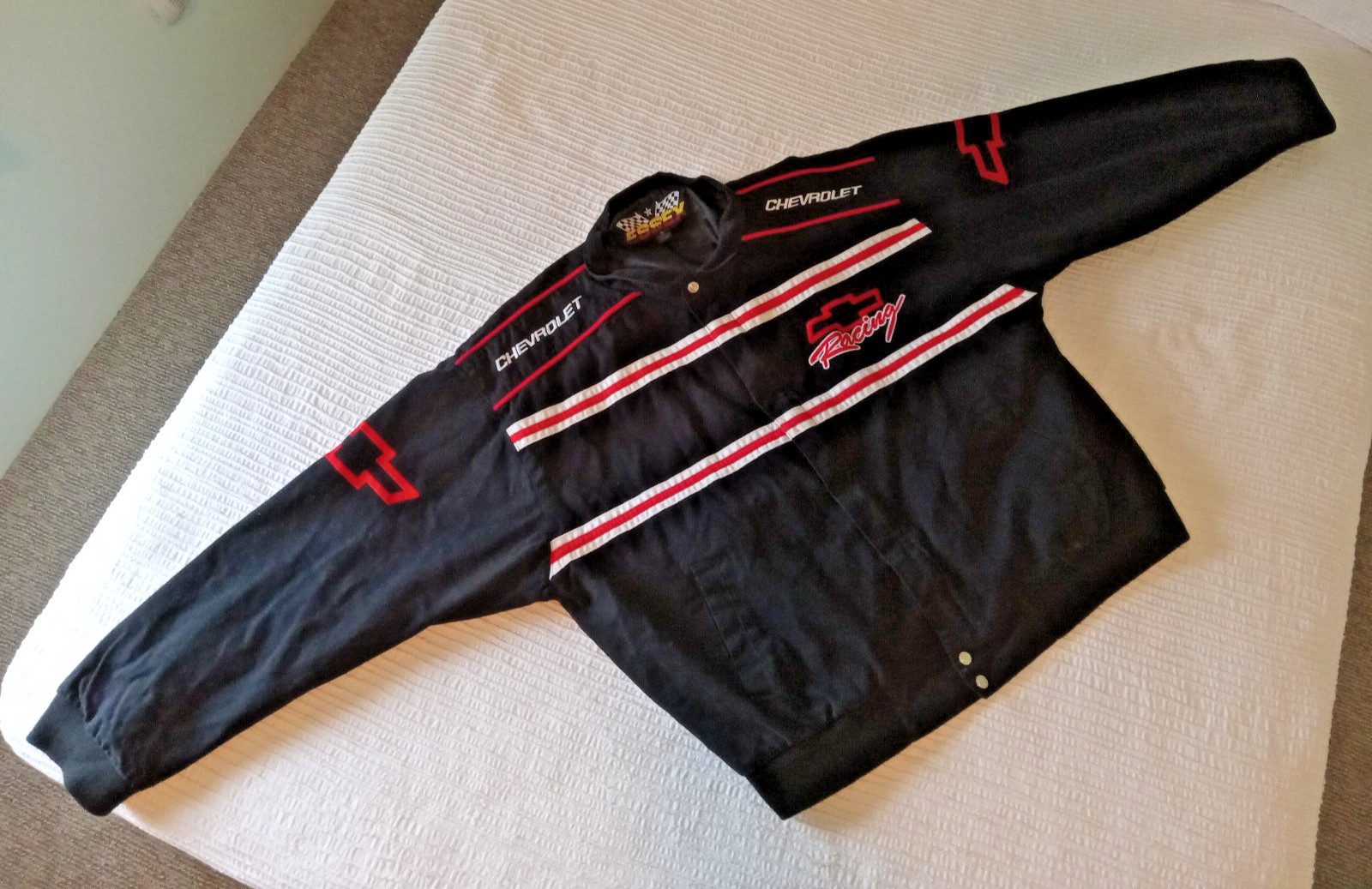 Vintage 90's Essex Chevrolet Racing Jacket  XLarge  NASCAR