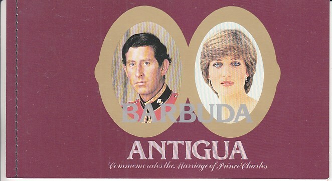 Barbuda 613 - 19 Stamp booklet Charles & Diana ** (mnh)
