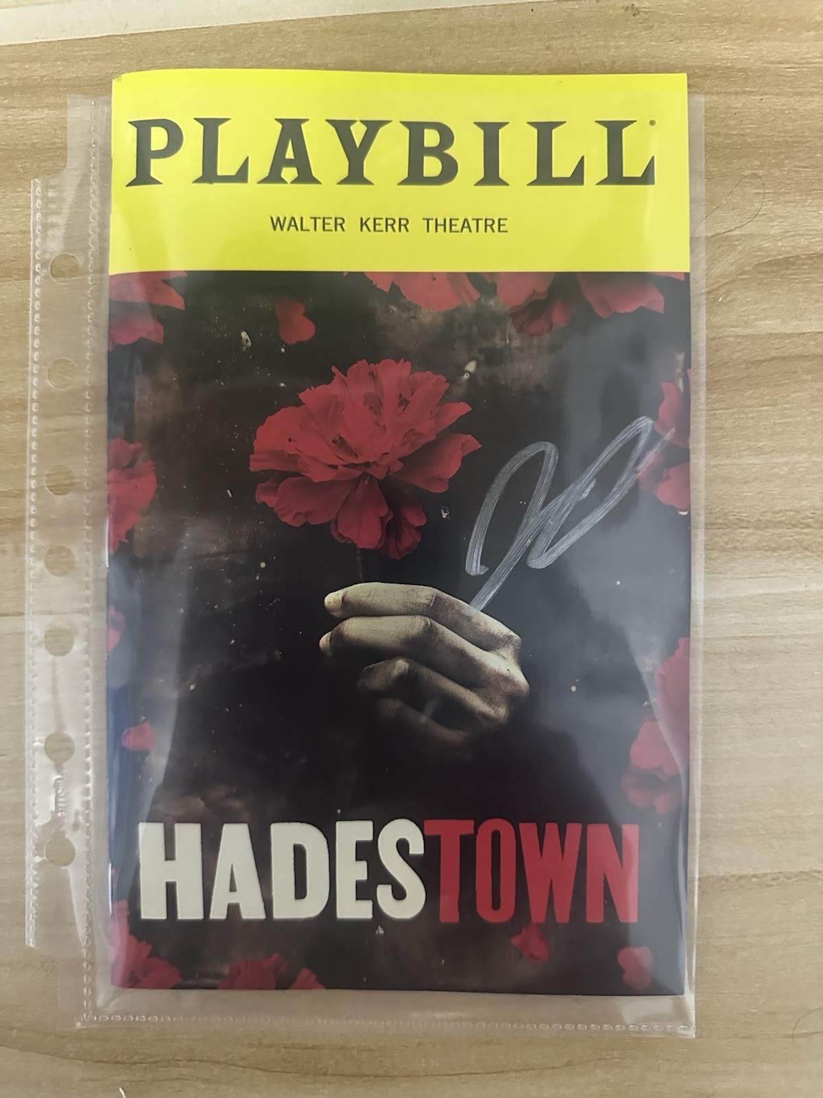 Joshua Colley Signed Hadestown Broadway Playbill