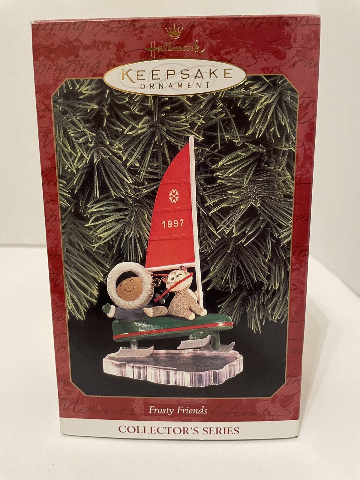 HALLMARK FROSTY FRIENDS 18TH IN COLLECTOR’S SERIES 1997 NIB SAILBOAT ORNAMENT