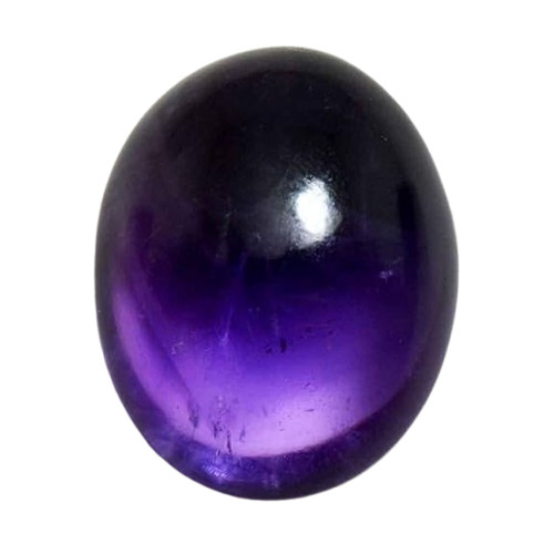 3.25 Ratti Certified Cabochon Natural Amethyst Gemstone 2.95 Carat Oval Katella