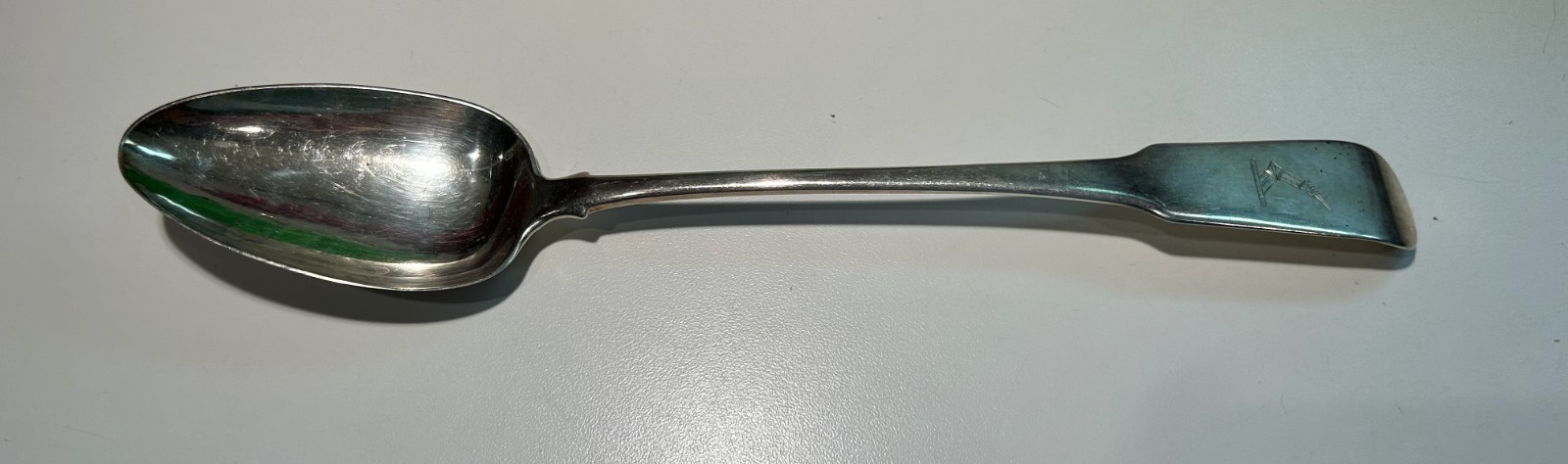 ENGLISH STERLING STUFFING SPOON 1800'S FULLY HALLMARKED 98.3 GRAMS MELT OR NOT