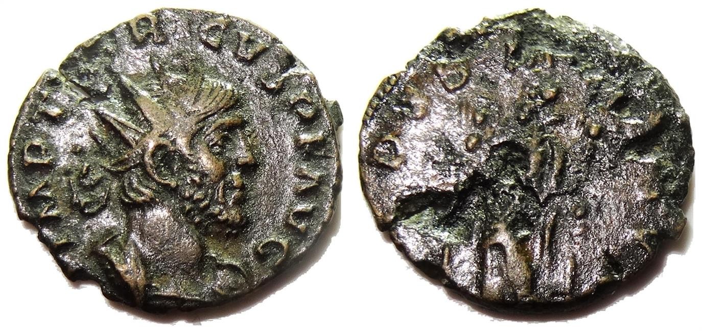 Tetricus (270-273), Antoninianus FIDES MILITVM RIC 70 PORTRAIT