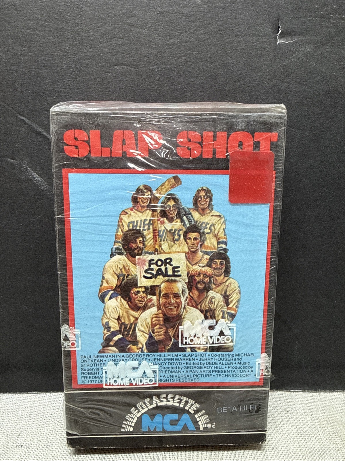 Slap Shot Betamax  Comedy Hockey Paul Newman Hanson Brothers 1977 1980
