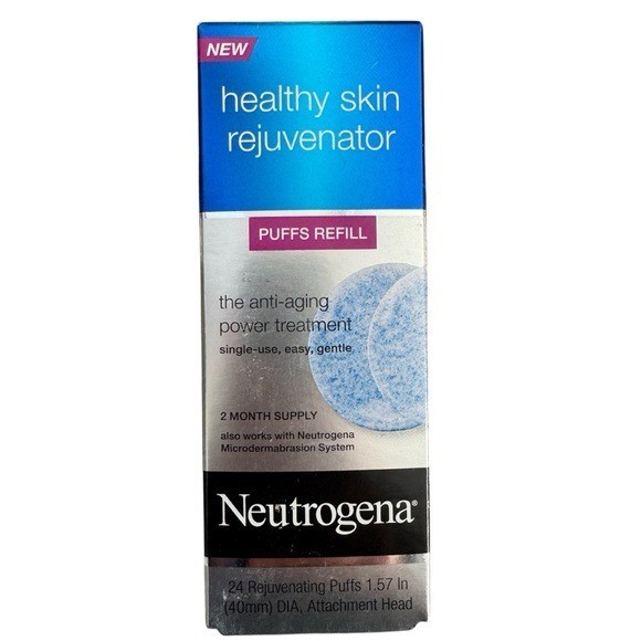 Neutrogena Healthy Skin Rejuvenator Puffs Refill, 24 Puffs + Attachment Head
